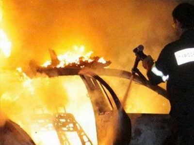 Λαμπάδιασε ΙΧ στην Ξινόβρυση Πηλίου